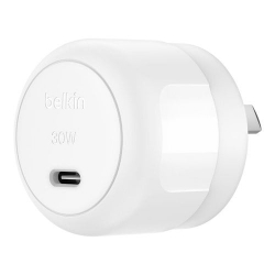 Belkin BoostCharge 20 W AC Adapter - Universal Adapter - 1 USB Type-C - For iPad Air, iPad mini, iPhone WCA009AUWH