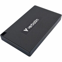 Verbatim Metal Mini 32031 1 TB Portable Solid State Drive - M.2 External - Metal Gray, Black - Notebook, Desktop PC Device Supported - USB 3.2 Gen 2x2, USB Type C - 2000 MB/s Maximum Read Transfer Rate - 1 / Pack 32031
