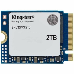 Kingston NV3 2 TB Solid State Drive - M.2 2230 Internal - PCI Express NVMe (PCI Express NVMe 4.0 x4) - Notebook, Gaming Console Device Supported - 640 TB TBW SNV3SM3/2T0