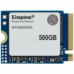 Kingston NV3 500 GB Solid State Drive - M.2 2230 Internal - PCI Express NVMe (PCI Express NVMe 4.0 x4) - Notebook, Gaming Console Device Supported - 160 TB TBW SNV3SM3/500G