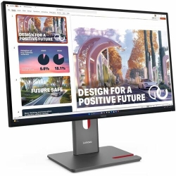 Lenovo ThinkVision P27qd-40 27inch QHD monitor IPS 2560 x 1440 (16:9) Anti-Glare DP+HDMI+USB-C + RF45 input DP+Audio Out 4xUSB3.2 Gen1 hub Height adjustable Tilt Swivel Pivot 3Y warranty 64B3GAR2AU