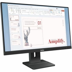 Lenovo ThinkVision E24-40 23.8inch FHD monitor IPS 1920 x 1080 16:9 Anti-Glare Low Blue Light VGA+DP+HDMI input Integrated Speaker Tilt Swivel Lift Pivot VESA HDMI Power Cable 3Y warranty. 64BAMAR1AU