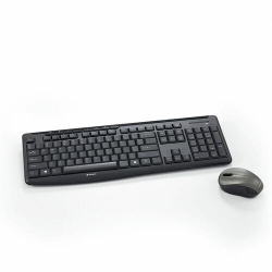Verbatim Keyboard & Mouse - 1 Each - USB Wireless RF - Keyboard/Keypad Color: Black - USB Wireless RF - Blue LED - Pointing Device Color: Black 99779