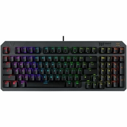 ASUS TUF Gaming K3 Gen II Optical-Mechanical RGB keyboard with IP57 waterproof and dust resistance compact 97-key layout silicone gasket mount and dampening foam detachable top plate Aura Sync light TUF GAMING K3 GEN II RED SWITCH