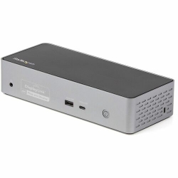 StarTech.com USB-C Dock, 4K 60Hz Quad Monitor DisplayPort & HDMI, Universal USB C Docking Station, 100W Power Delivery, USB Hub 1C/3A, GbE - Quad monitor USB C docking station - 4x DisplayPort and/or 4x HDMI displays/monitors at 4K 60Hz - USB C Dock w/ 1