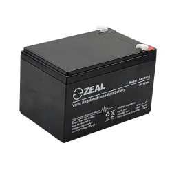 ZEAL SLA-12V 12AH(C20) BATT F2 TERMINAL PLUS F1 ADAPTER 1YR SA12V12F1