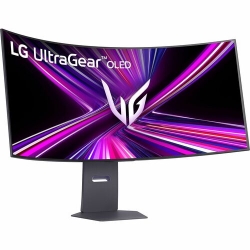LG UltraGear 45GX950A-B 45" Class 5K2K WUHD Curved Screen Gaming OLED Monitor - 21:9 - Black - 44.5" Viewable - OLED - 5120 x 2160 - Adaptive Sync/FreeSync Premium Pro/G-sync Compatible - 275 cd/m² - 0.03 ms - Speakers - Swivel, Height, Tilt - USB Type-C