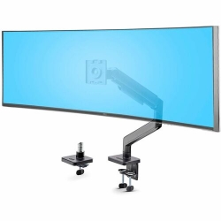 StarTech.com Monitor Desk Mount for up to 49in 32:9 Ultrawide Curved Screen, Mechanical Spring Arm, C-Clamp/Grommet, Max Weight 44lb/20kg - Monitor Desk Mount for up to 49in 32:9 ultrawide curved screens - VESA 75x75/100x100 - Mechanical spring arm w/too