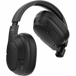Belkin SoundForm Isolate Wired/Wireless Over-the-ear, Over-the-head Stereo Headset - Black - Binaural - Circumaural - 1000 cm - Bluetooth - 20 Hz to 20 kHz - 121.9 cm Cable - Noise Cancelling Microphone - Noise Canceling - USB Type C, Mini-phone (3.5mm)