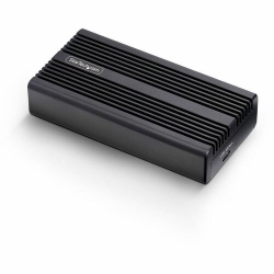 StarTech.com USB4 M.2 NVMe Enclosure, 40Gbps, External USB-C/Thunderbolt NVMe SSD Enclosure, B+M/M-Key - Ultra-fast USB4 NVMe enclosure supports up to 40Gbps; Thunderbolt 5/4/3/USB-C Compatible; Heat-dissipating aluminum heatsink case w/thermal pad; Supp