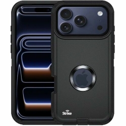 Strike Rugged Case For Apple iPhone 17 Pro Black CAS-STKRA17P