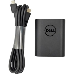 Dell 60 W AC Adapter - USB Type-C - For Notebook - 120 V AC, 230 V AC Input - 20 V DC/3 A, 15 V DC, 9 V DC, 5 V DC Output 492-BDDE