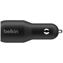 Belkin 36 W Auto Adapter - USB - For USB Type C Device - 12 V DC Input - 5 V DC Output CCB002BTBK