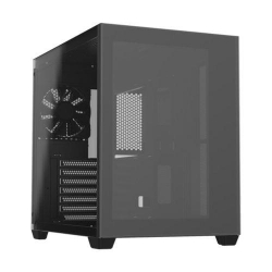 FSP CMT380B: Sleek ATX mid-tower with dual tempered glass 3x 120mm fan supports ATX/Micro ATX/Mini-ITX dual-chamber design excellent cooling options and front I/O with USB 3.0 and USB Type-C. CMT380B