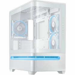 ASUS Prime AP202 MicroATX Case with Tempered Glass, ARGB (White) PRIME AP202 TG ARGB WHITE