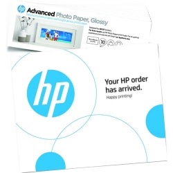 HP Advanced Gloss Photo Paper 4x12 in 10x30.5 cm 10 sht 49V51A