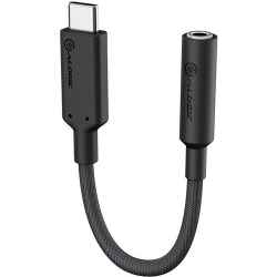 ALOGIC Elements Pro USB-C to 3.5mm Audio Jack Adapter - 10cm - Black ELPC35A-BK