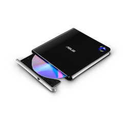 ASUS SBW-06D5H-U - Ultra-slim Portable USB 3.2 Gen 1x1 Blu-ray burner with M-DISC support for lifetime data backup compatible with USB Type-C and Type-A for both Windows and Mac OS SBW-06D5H-U/BLK/G/AS//