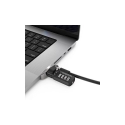 Compulocks MacBook Pro 16" (2021) Ledge Lock Adapter With Combination Lock - Silver MBPR16LDG02CL