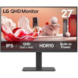 LG 27BA45QB-B 27" Class WQHD LCD Monitor - 16:9 - 27" Viewable - In-plane Switching (IPS) Technology - 2560 x 1440 - 16.7 Million Colours (8-bit) - 363 cd/m² - 5 ms - 75 Hz Refresh Rate - Speakers - Swivel, Height, Pivot - HDMI - DisplayPort - VESA Mount