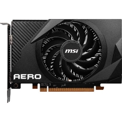 MSI AMD Radeon RX 6400 Graphic Card - 4 GB GDDR6 - 2.04 GHz Game Clock - 2.32 GHz Boost Clock - 64 bit Bus Width - PCI Express 4.0 x4 - DisplayPort - HDMI RADEON RX 6400 AERO ITX 4G