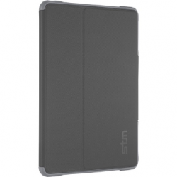 STM Goods dux Carrying Case Apple iPad Air 2 Tablet - Clear, Black - Drop Resistant, Water Resistant Cover, Spill Resistant - Thermoplastic Polyurethane (TPU) Body STM-222-066JY-01