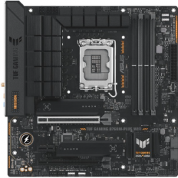 ASUS TUF GAMING B760M-PLUS WIFI Gaming Desktop Motherboard - Intel B760 Chipset - Socket LGA-1700 - Micro ATX - Core, Pentium Gold, Celeron Processor Supported - 128 GB DDR5 SDRAM Maximum RAM - DIMM, UDIMM - 4 x Memory Slots - Gigabit Ethernet - IEEE  TUF