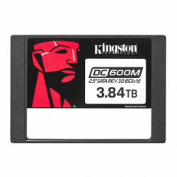 Kingston Enterprise DC600M 3.84 TB Solid State Drive - 2.5" Internal - SATA (SATA/600) - Mixed Use - Server, Motherboard Device Supported - 1 DWPD - 7008 TB TBW - 560 MB/s Maximum Read Transfer Rate - 256-bit AES Encryption Standard SEDC600M/3840G