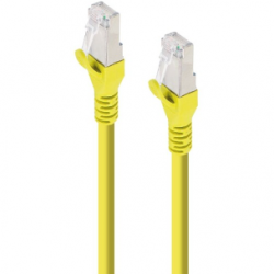 Alogic 1.50 m Category 6a Network Cable for Network Device, Patch Panel - First End: 1 x RJ-45 Network - Male - Second End: 1 x RJ-45 Network - Male - 10 Gbit/s - Patch Cable - Shielding - Gold Plated Connector - LSZH - 26 AWG - Yellow C6A-1.5-YELLOW-SH