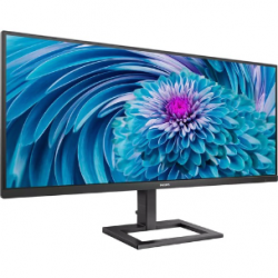 Philips 346E2LAE 34" UW-QHD LCD Monitor - 21:9 - Textured Black - 863.60 mm Class - Vertical Alignment (VA) - WLED Backlight - 3440 x 1440 - 16.7 Million Colours - FreeSync - 300 cd/m² - 1 ms - 100 Hz Refresh Rate - HDMI - DisplayPort - USB Hub 346E2LAE/7