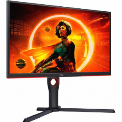 AOC 25G3ZM 24.5" Full HD Gaming LCD Monitor - Black, Red - 635 mm Class - Vertical Alignment (VA) - 1920 x 1080 - 16.7 Million Colours - FreeSync Premium - 300 cd/m² - 500 µs - 240 Hz Refresh Rate - HDMI - DisplayPort 25G3ZM