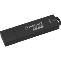 Kingston IronKey D300 D300S 16 GB USB 3.1 Flash Drive - Anthracite - 256-bit AES - TAA Compliant IKD300S/16GB