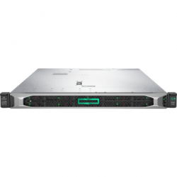 HPE ProLiant DL360 G10 1U Rack Server - 1 x Intel Xeon Silver 4208 2.10 GHz - 32 GB RAM - Serial ATA, 12Gb/s SAS Controller - Intel C621 Chip - 2 Processor Support - 1.54 TB RAM Support - Up to 16 MB Graphic Card - Gigabit Ethernet - 8 x SFF Bay(s) -  P56