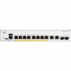 Cisco Catalyst 1200 C1200-8P-E-2G 10 Ports Manageable Ethernet Switch - Gigabit Ethernet - 1000Base-X, 10/100/1000Base-T - 3 Layer Supported - Modular - 2 SFP Slots - 80.86 W Power Consumption - 67 W PoE Budget - Optical Fiber, Twisted Pair - PoE Port C12