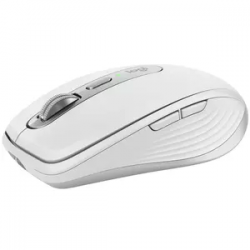 Logitech MX Anywhere 3S Mouse - Bluetooth/Radio Frequency - USB Type C - Darkfield - 6 Button(s) - Pale Gray - Wireless - Rechargeable - 8000 dpi - Scroll Wheel 910-006933