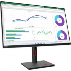 Lenovo ThinkVisionT32h-30 31.5 QHD monitor IPS 2560 x 1440 16:9 Anti-Glare DP/HDMI/USB-C input Audio out 4xUSB3.2 Gen1 hub Height adjustable Tilt Swivel and Pivot 3Y warranty 63D3GAR1AU