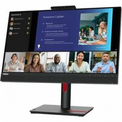 Lenovo ThinkVision T24v-30 23.8 FHD monitor IPS 1920 x 1080 16:9 Anti-Glare IR Camera+MIC Speaker VGA/DP/HDMI 3xUSB3.2 Gen1 hub Speaker Height adj/Tilt/Swivel/Pivot 3Y warranty 63D8MAR3AU