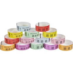 Zebra Z-Band Fun Multipurpose Label - 25 mm x 254 mm - Yellow - 350 Wristbands Per Roll - Single Roll 10012712-2