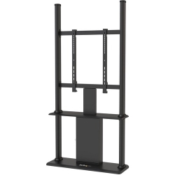 StarTech.com Display Stand - Up to 139.7 cm (55") Screen Support - 79.83 kg Load Capacity - 194 cm Height x 35 cm Width - Floor - Steel - Black DSIGNAGESTND
