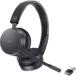 Dell PRO WL5022 Wireless Over-the-head Stereo Headset - Binaural - In-ear - 3000 cm - Bluetooth - Noise Canceling 520-AATT