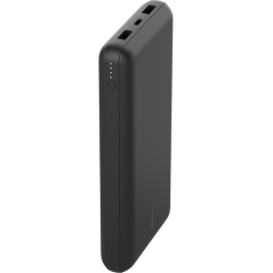 Belkin BOOST?CHARGE Power Bank - Black - For Smartphone, iPad Air, iPad mini, iPhone 13, iPhone 13 Pro, iPhone 13 Pro Max, iPhone 13 mini, iPhone 12, iPhone 12 Pro, iPhone 12 Pro Max, iPhone 12 mini, ... - 20000 mAh - 3 x - Black BPB012BTBK