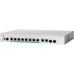 Cisco Business 350 CBS350-8MP-2X 10 Ports Manageable Ethernet Switch - 2.5 Gigabit Ethernet, 10 Gigabit Ethernet - 2.5GBase-T, 10GBase-T, 10GBase-X - 3 Layer Supported - Modular - Power Supply - 50.50 W Power Consumption - 240 W PoE Budget - Optical F CBS