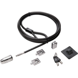 Kensington Desktop & Peripherals Locking Kit 2.0 - Master Keyed - 2.44m Cable - Carbon Steel, Plastic - MOQ 25 Units 64425M