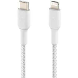 Belkin 2 m Lightning/USB-C Data Transfer Cable - First End: Lightning - Male - Second End: USB Type C - White CAA004BT2MWH