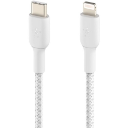 Belkin 2 m Lightning/USB-C Data Transfer Cable - First End: Lightning - Male - Second End: USB Type C - White CAA004BT2MWH