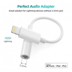 Choetech AUX005 Lightning To 3.5mm Headphone Adapter ELECHOAUX005