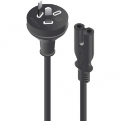 Alogic Standard Power Cord - 1 m - Australia - For Notebook - AUS Plug / IEC 60320 C715 A MF-AUS2PC7-01