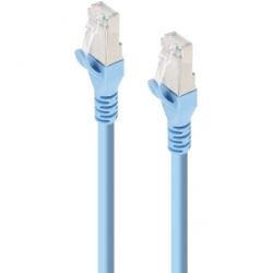 Alogic 1 m Category 6a Network Cable for Network Device, Patch Panel - First End: 1 x RJ-45 Network - Male - Second End: 1 x RJ-45 Network - Male - 10 Gbit/s - Patch Cable - Shielding - Gold Plated Connector - LSZH - 26 AWG - Blue C6A-01-BLUE-SH