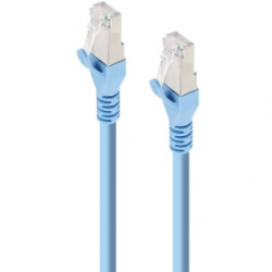 Alogic 50 cm Category 6a Network Cable for Network Device, Computer - First End: 1 x RJ-45 Network - Male - Second End: 1 x RJ-45 Network - Male - 10 Gbit/s - Patch Cable - Shielding - Gold Plated Connector - LSZH - 26 AWG - Blue C6A-05-BLUE-SH