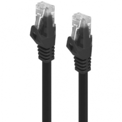 Alogic 2 m Category 6 Network Cable for Network Device - First End: 1 x RJ-45 Network - Male - Second End: 1 x RJ-45 Network - Male - 1 Gbit/s - Patch Cable - Gold Plated Connector - 24 AWG - Black C6-02-BLACK